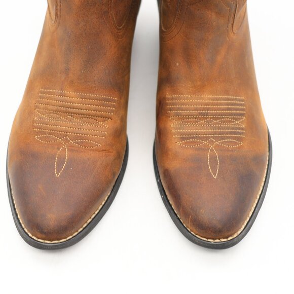 Ariat Heritage R Toe Western Boots Women's Size 8.5 C Brown Leather Cowboy - Picture 9 of 9